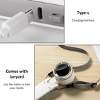 Hanging Neck Outdoor 180 Degree Folding Desktop Mini Fan Hand-Held Folding High-Speed Powerful Turbo Fan